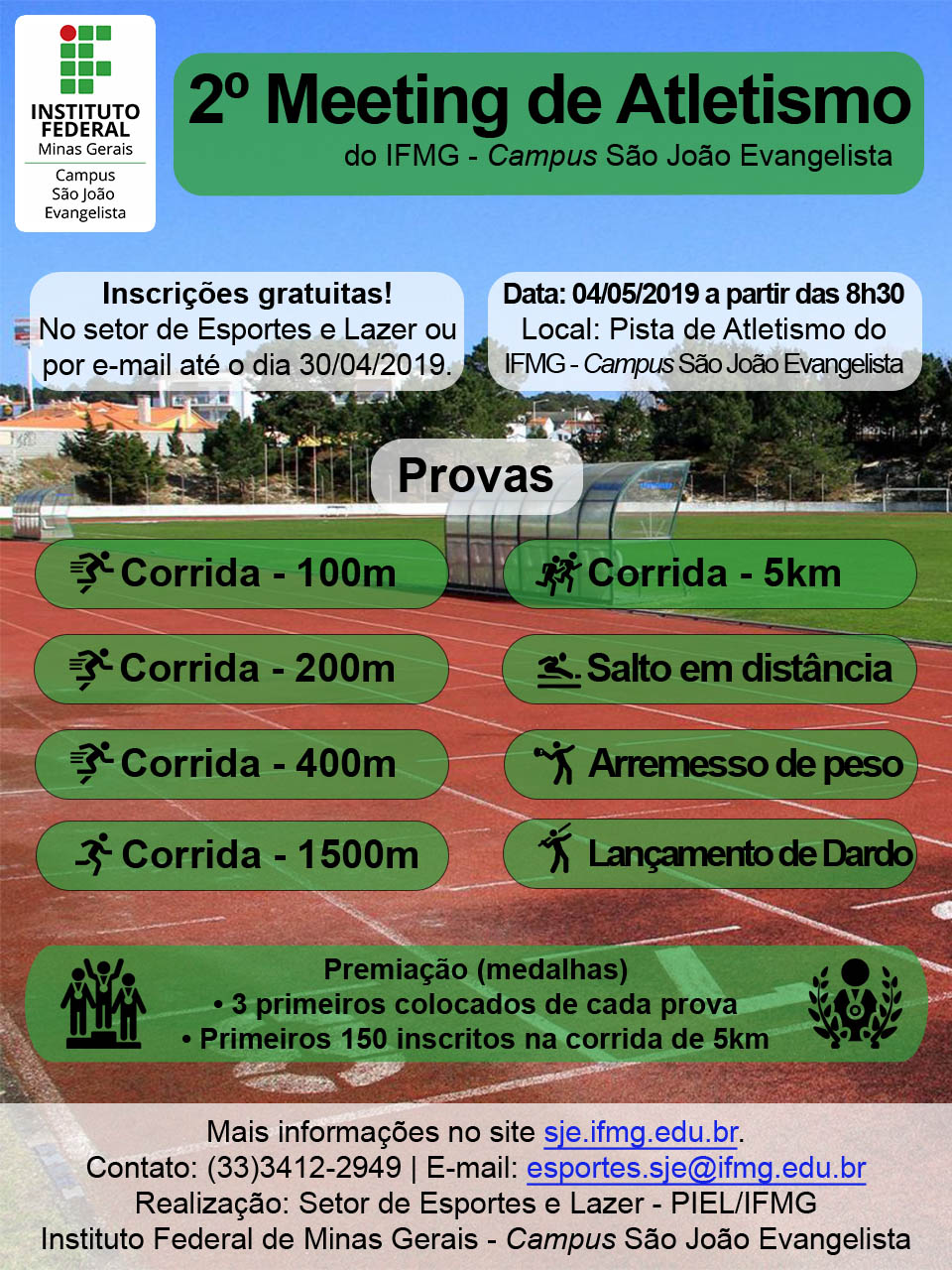 Cartaz 2º Meeting de Atletismo